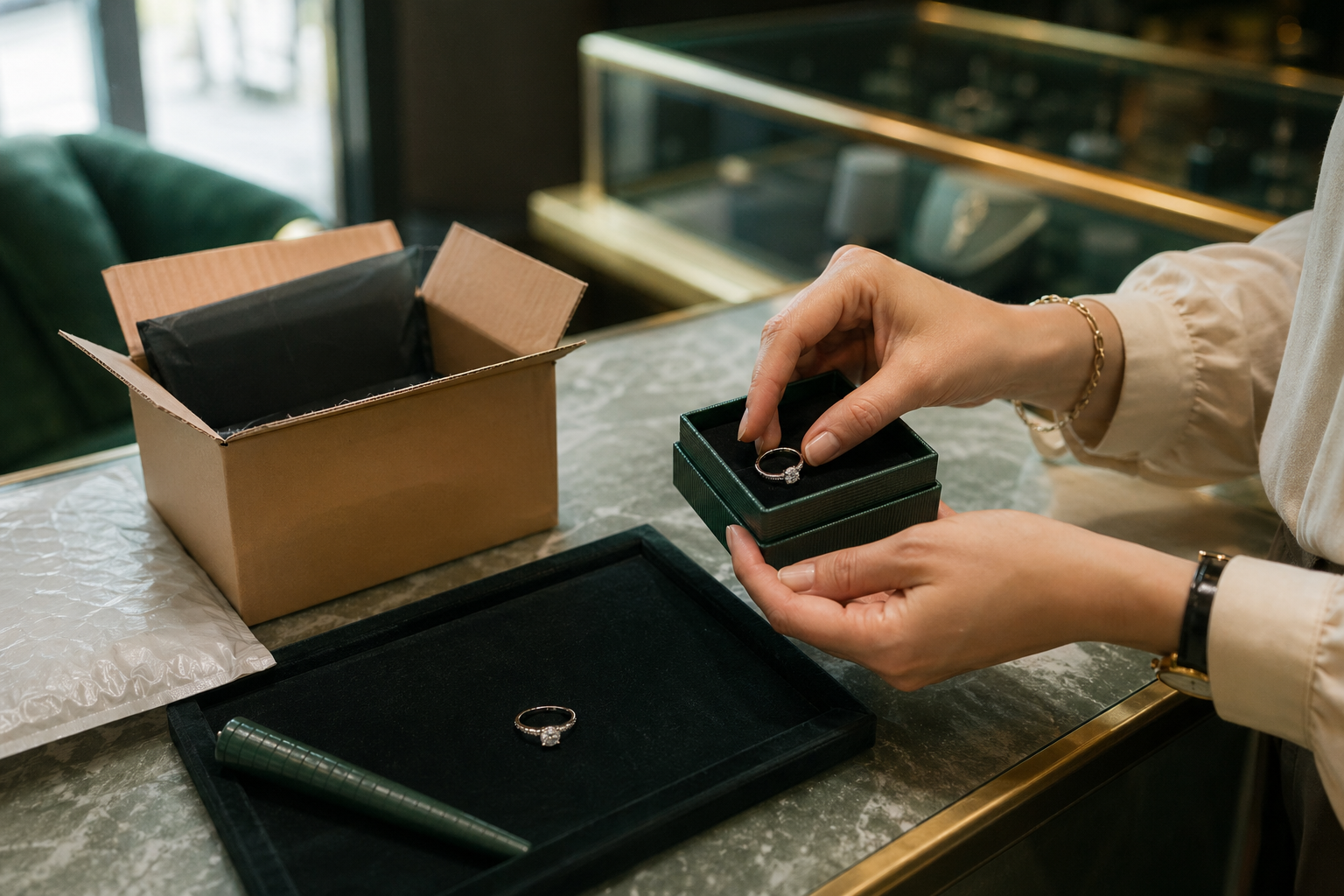 Как вернуть кольцо с бриллиантом, купленное онлайн, если не подошёл размер